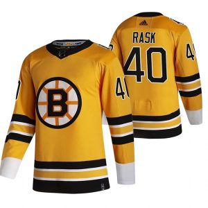 Boston Bruins Trikot Tuukka Rask 40 2022 Reverse Retro Gelb Authentic